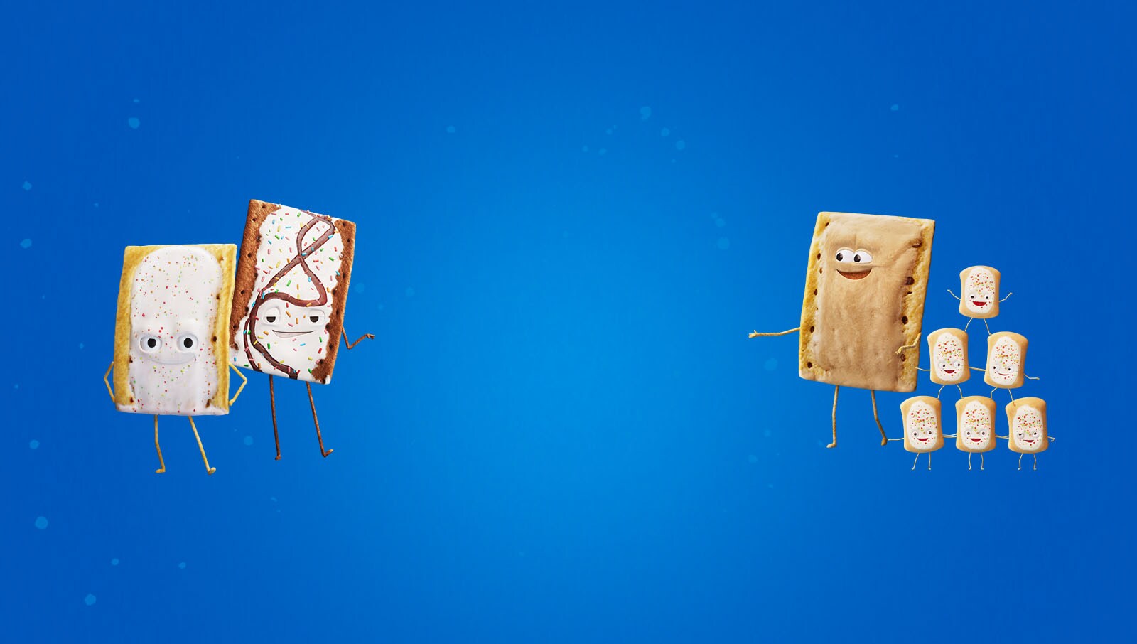 Pop-Tarts on a blue background