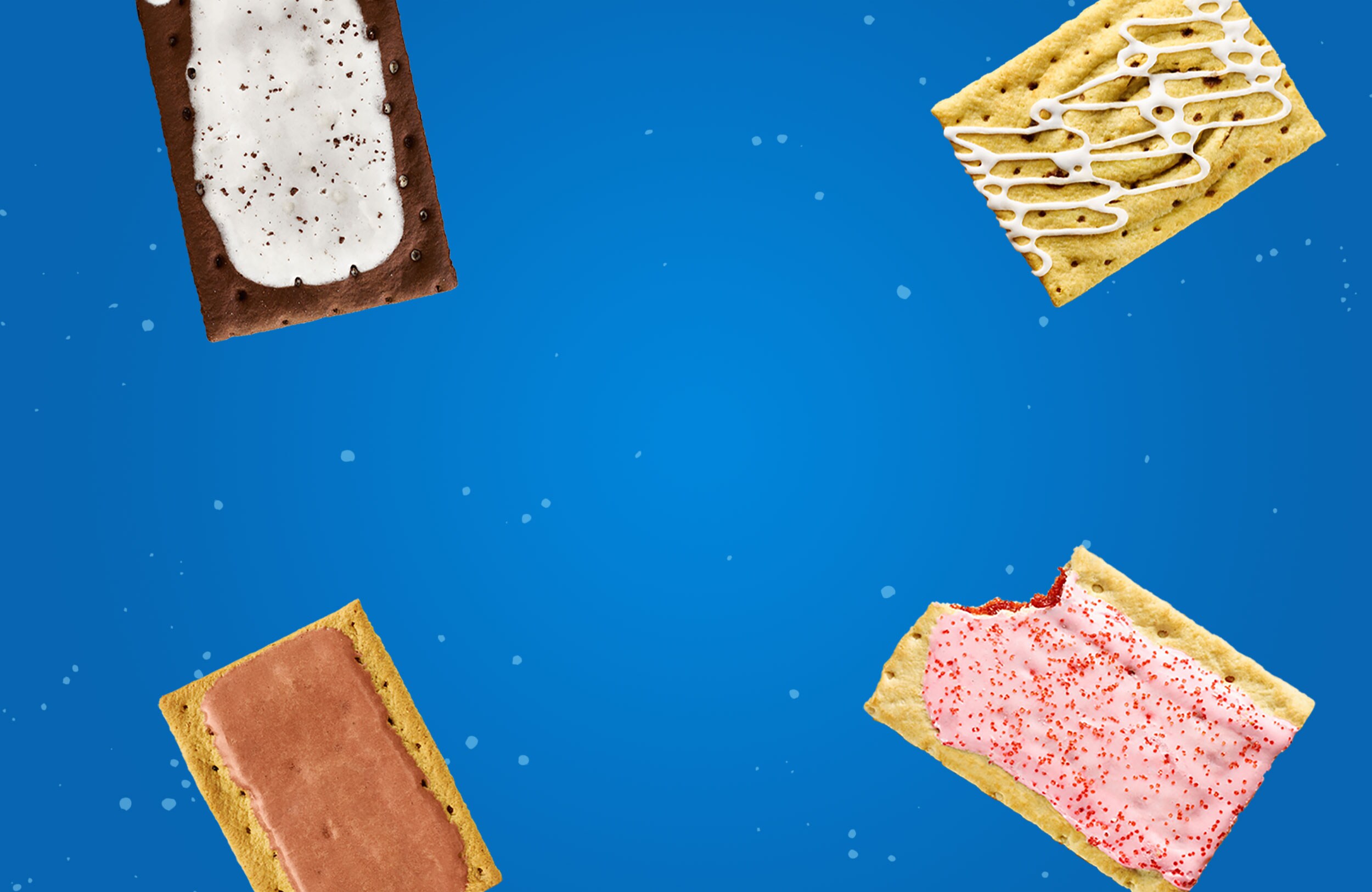 Pop-Tarts on a blue background