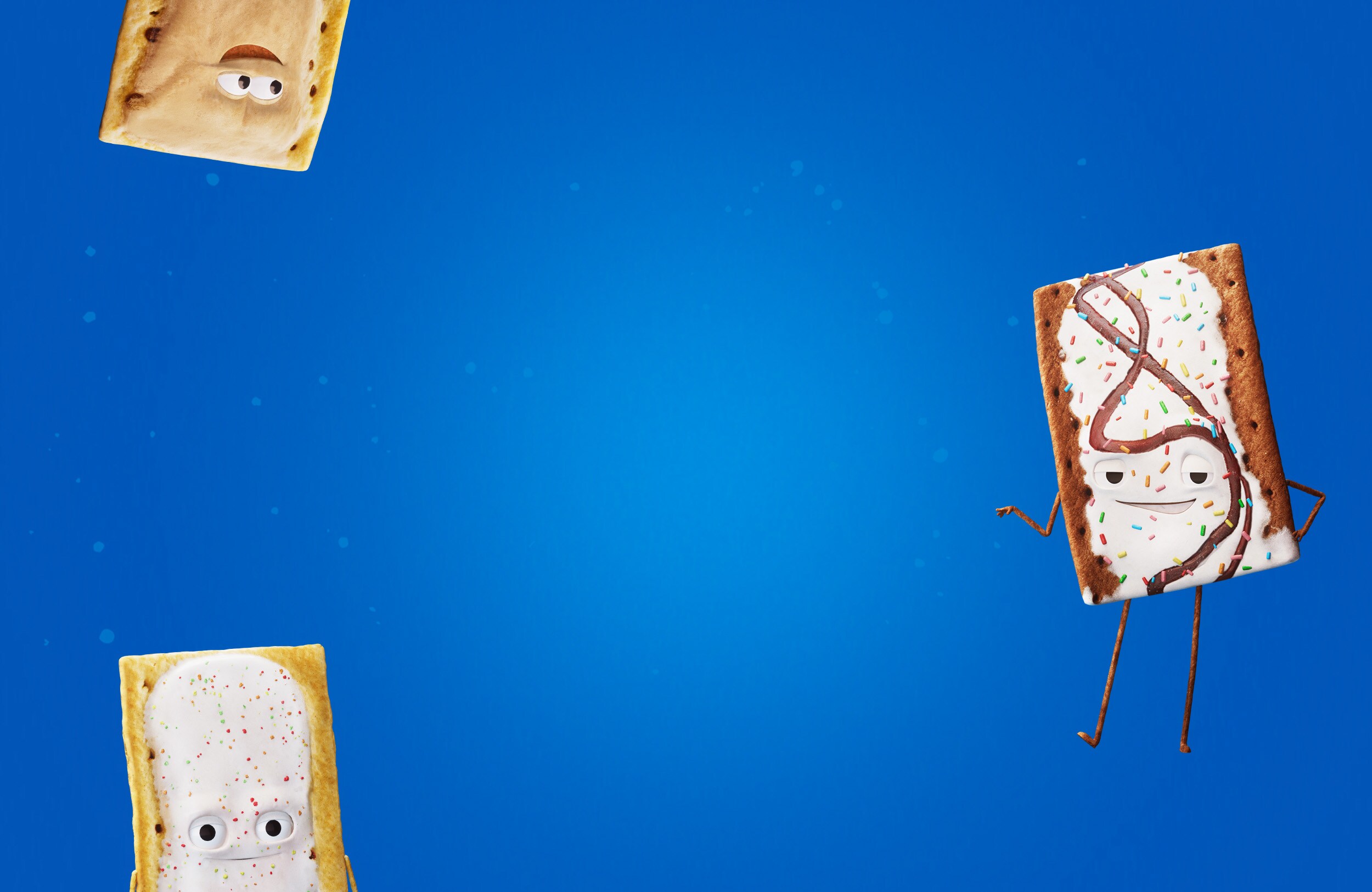 Pop-Tarts on a blue background